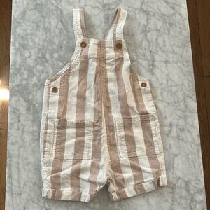 Little Co stripe overalls romper toddler baby 3T